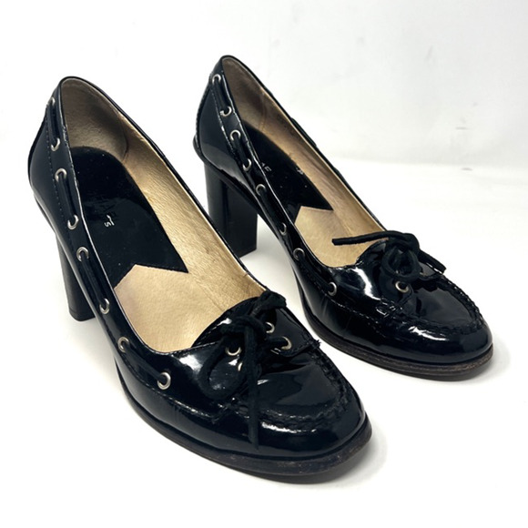 Michael Michael Kors Black Patent Leather Pumps Size‎ 8.5 - Picture 2 of 10